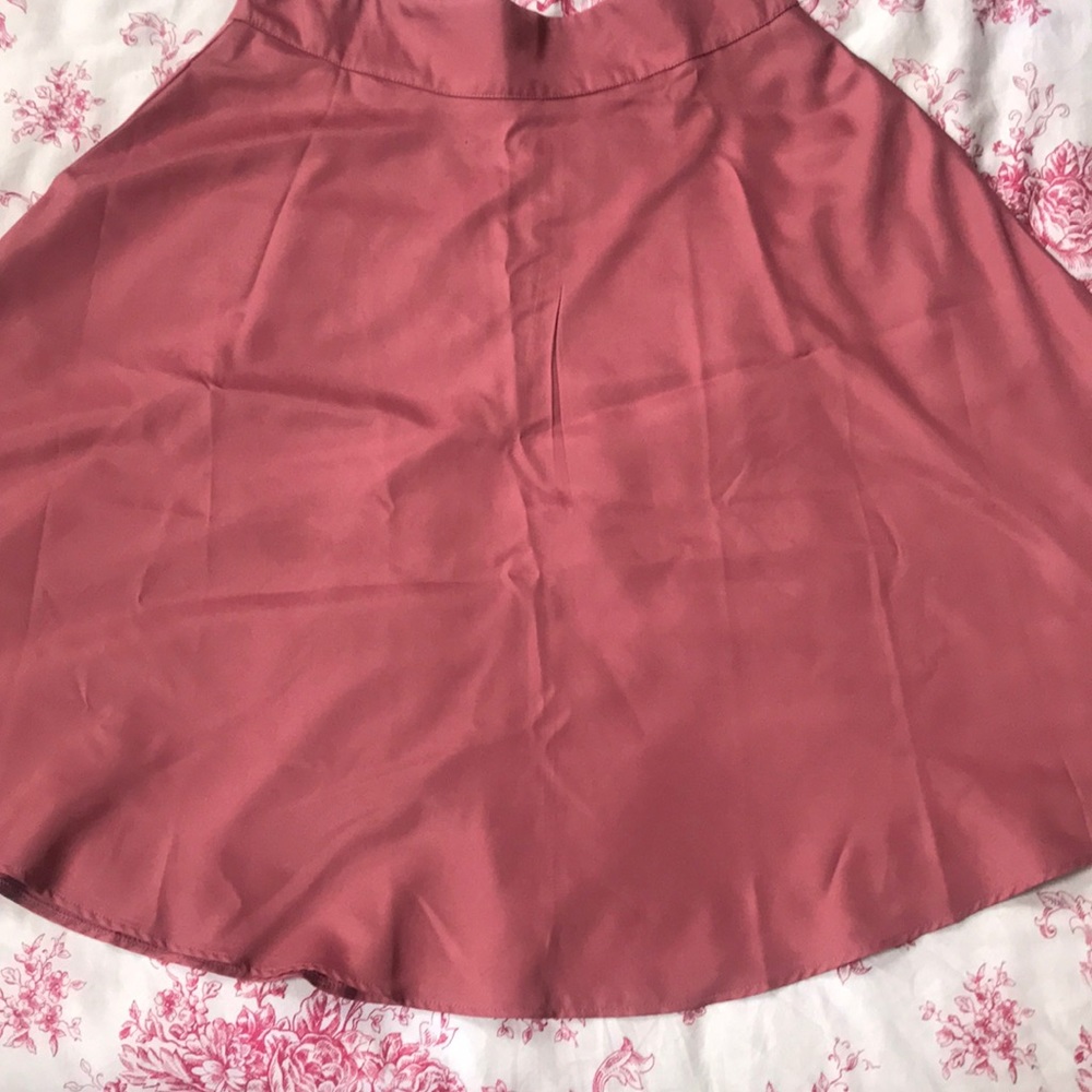 Unique Vintage Dusty Rose Circle Skirt